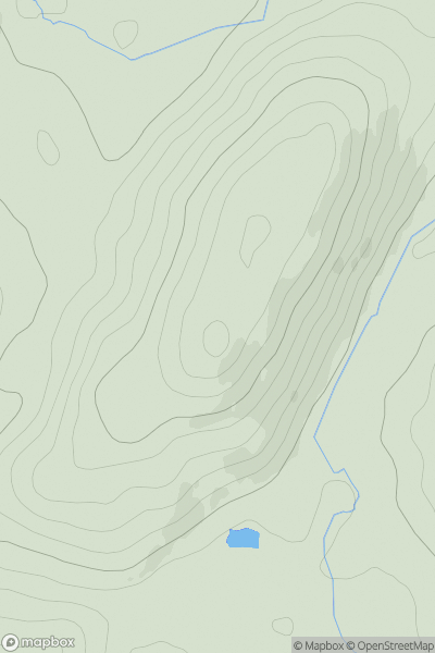 Thumbnail image for Barend Hill [The Glenkens to Annandale] [NX689718] showing contour plot for surrounding peak